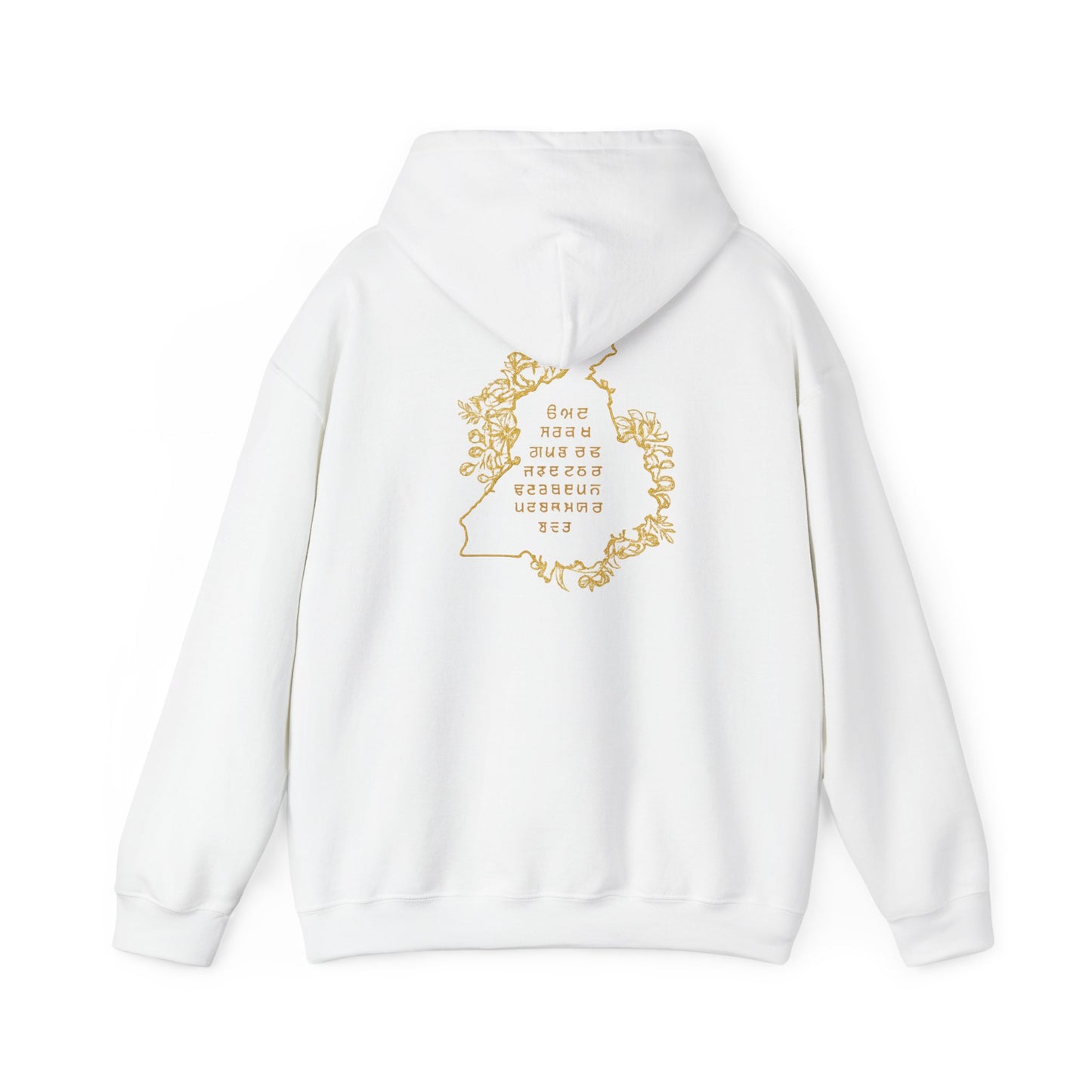 Floral Script Hoodie  - Embroidered