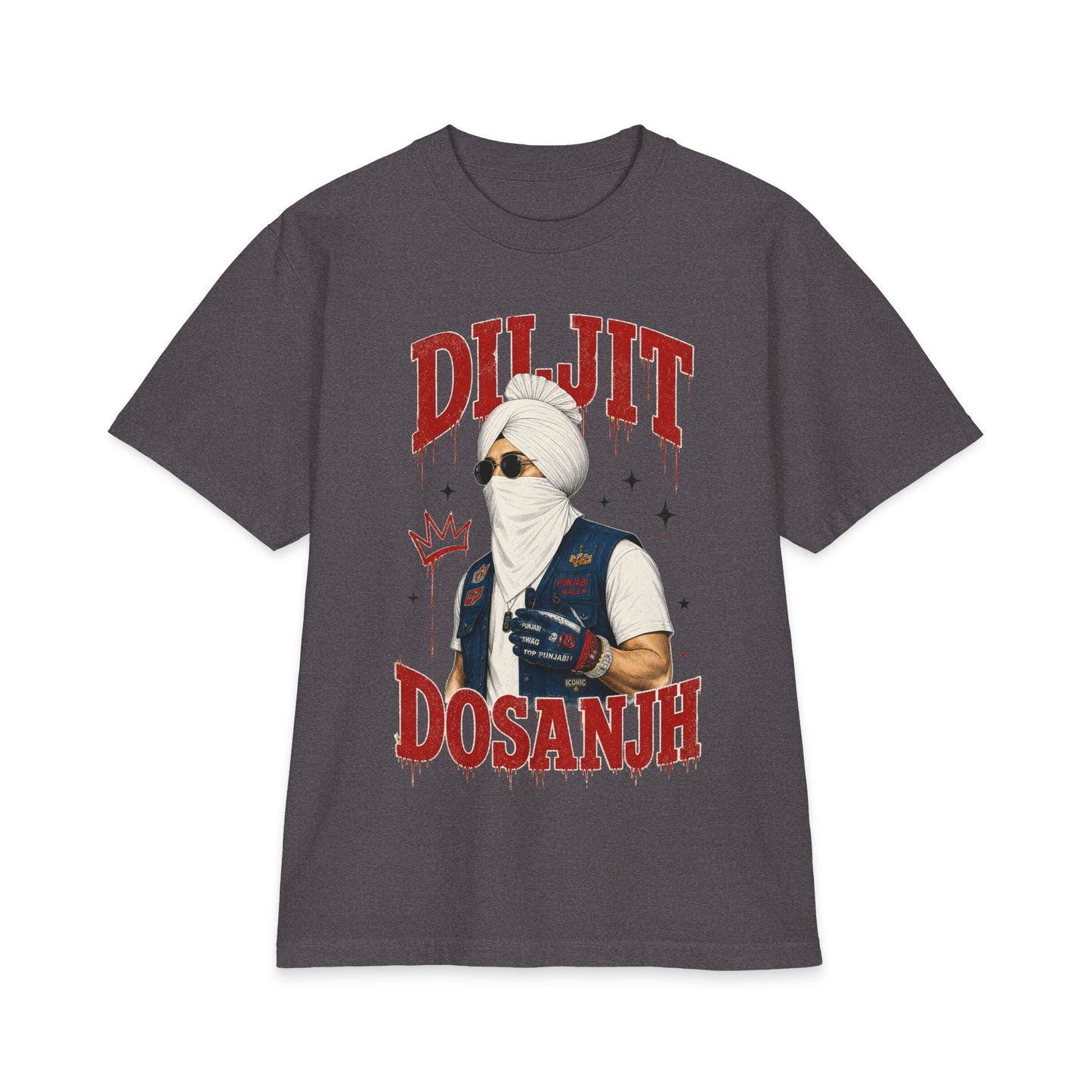 Diljit Dosanjh Graphic Tee — Punjabi Backprint "ਪਜਬ ਆ ਗਏ"
