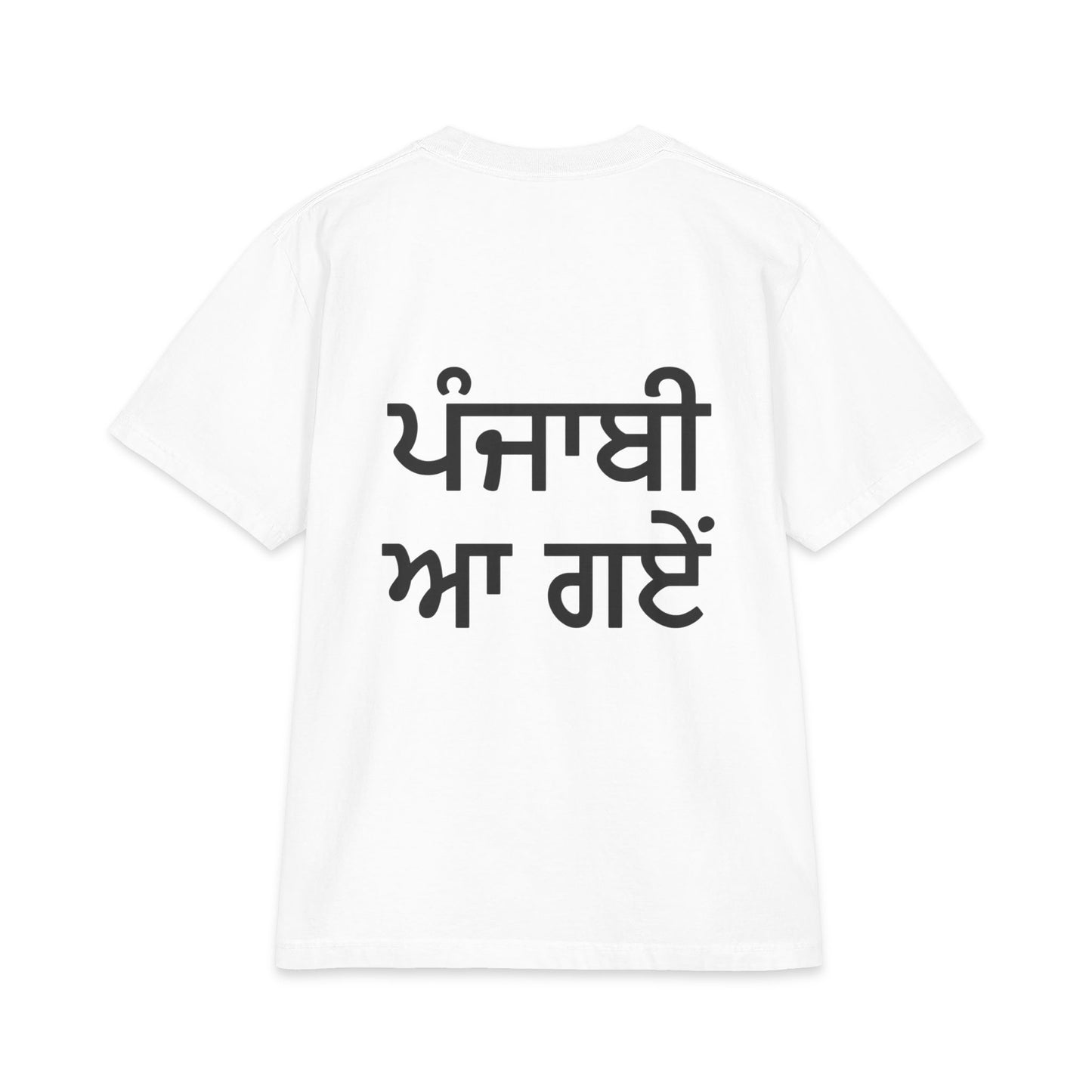 Diljit Dosanjh Graphic Tee — Punjabi Backprint "ਪਜਬ ਆ ਗਏ"