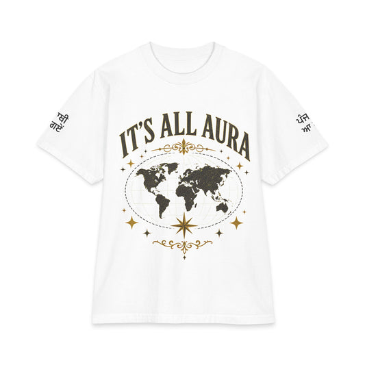 It's All Aura T-Shirt / Punjabi Aa Gaaye Sleeve